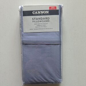 *NWT* Cannon Standard Pillowcases – 2 Pack – Light Blue